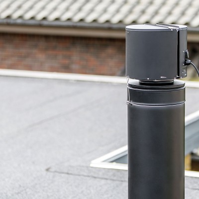 Draftbooster on chimney